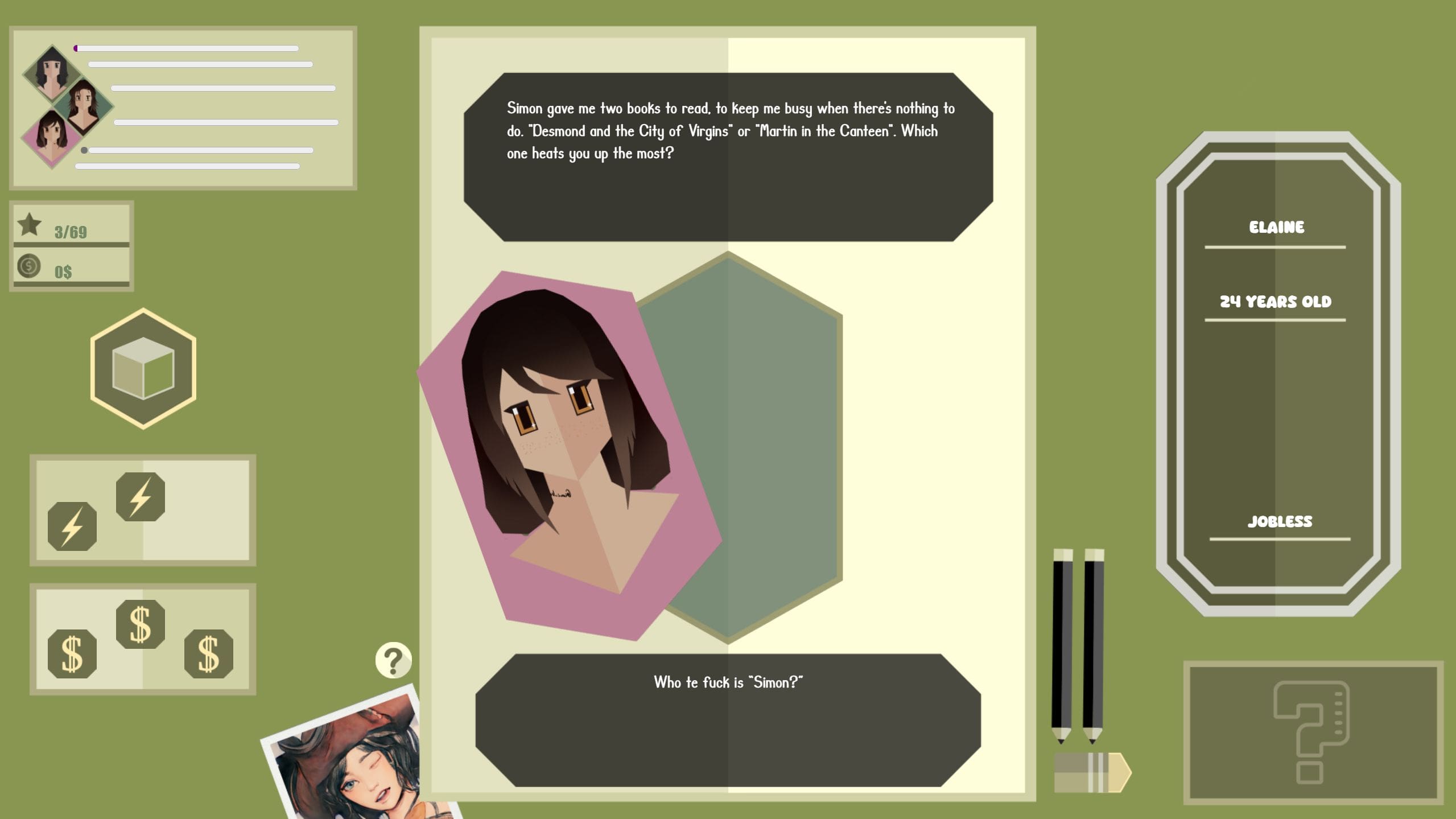 E-Thots : A game set in a 100% interactive PC interface!